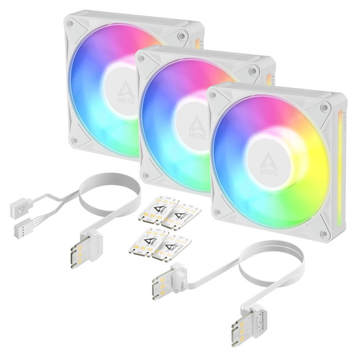 ARCTIC BioniX P12 A-RGB White Pack de 3 Ventiladores de Caja ARCTIC BioniX P12 A-RGB White Pack de 3 Ventiladores de Caja