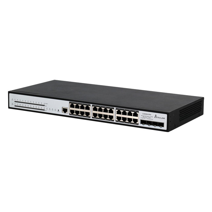 Extralink Chiron Pro 24x RJ45 PoE, 4x SFP+, L3, Gestionado, 370W