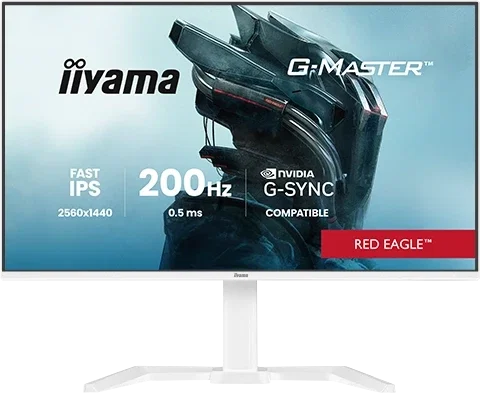 iiyama G-MASTER GB2771QSU-W1 Monitor Gaming 27 Pulgadas QHD Fast IPS Blanco