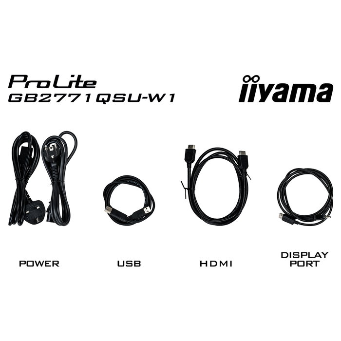 iiyama GB2771QSU-W1 Monitor Gaming 27" Quad HD (2560x1440) IPS 200Hz 2ms 350cd/m² Flicker-Free AMD FreeSync Blanco