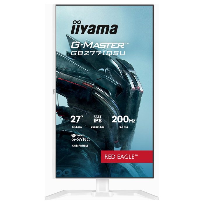iiyama GB2771QSU-W1 Monitor Gaming 27" Quad HD (2560x1440) IPS 200Hz 2ms 350cd/m² Flicker-Free AMD FreeSync Blanco