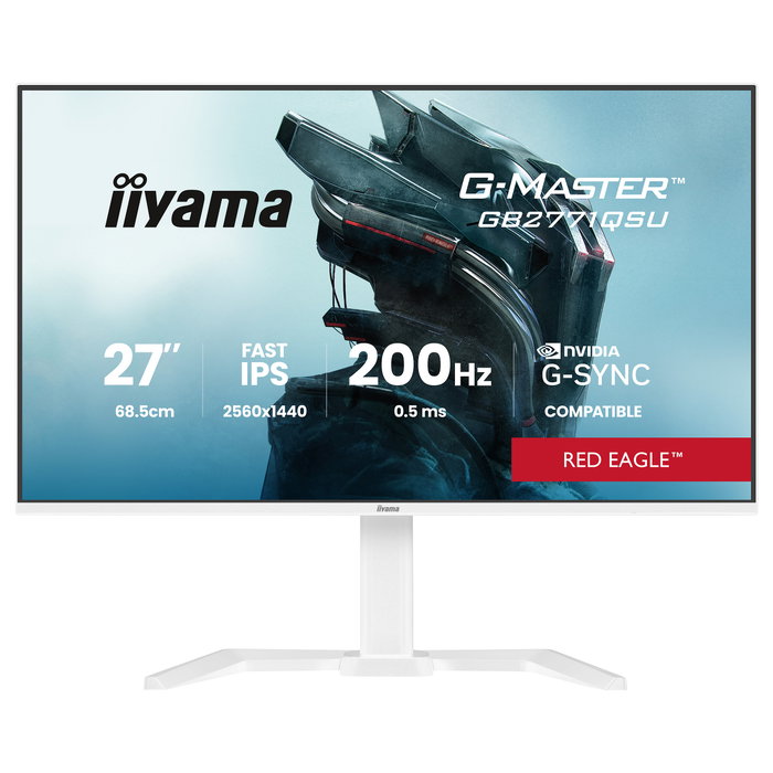 iiyama G-MASTER GB2771QSU-W1 Monitor Gaming 27 Pulgadas QHD Fast IPS Blanco