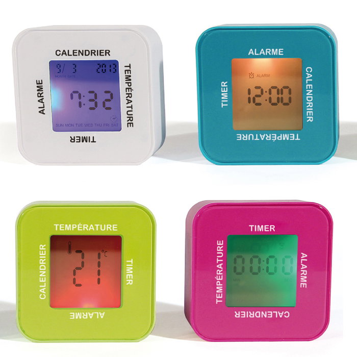 Be Mix Reloj Despertador 4 Funciones Calendario Alarma Temperatura 7x3.5x7 cm Be Mix Reloj Despertador 4 Funciones Calendario Alarma Temperatura 7x3.5x7 cm