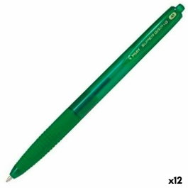 Pilot Supergrip G Bolígrafo Retráctil Verde 1.0 mm (Set de 12)