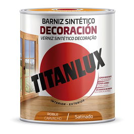 Titan M11100214 Barniz Sintético Decoración Roble Satinado 250 ml