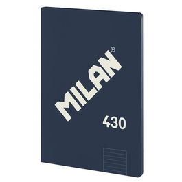 Milan Libreta Encolada A4 48H Papel 95 gr Pautado 1 Línea 7 mm Serie 1918 Azul (Pack de 3) (3 Unidades)