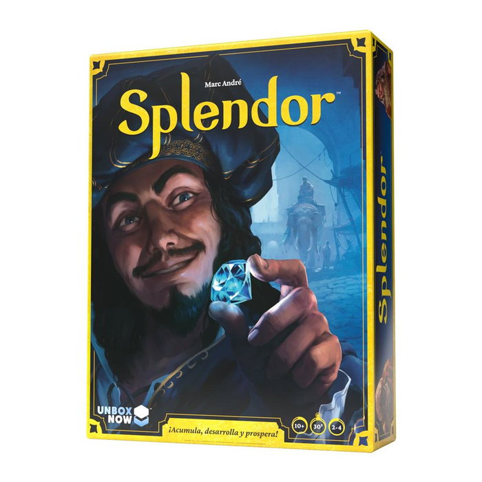 Asmodee Juego de Mesa Splendor SCSPL01ES - Estrategia de Gestión de Recursos para 2-4 Jugadores, Edad +10, Partidas 30 Minutos, en Español
