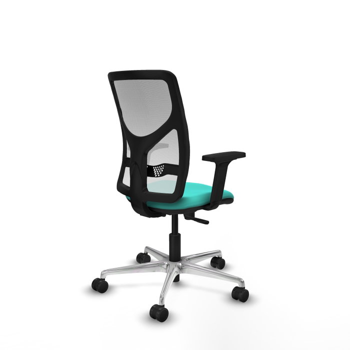 PIQUERAS Y CRESPO Silla de Oficina Motilla con Mecanismo Sincro, Turquesa y Blanco PIQUERAS Y CRESPO Silla de Oficina Motilla con Mecanismo Sincro, Turquesa y Blanco