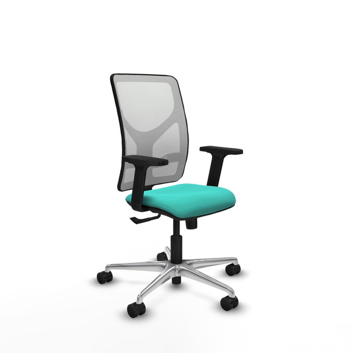 PIQUERAS Y CRESPO Silla de Oficina Motilla con Mecanismo Sincro, Turquesa y Blanco PIQUERAS Y CRESPO Silla de Oficina Motilla con Mecanismo Sincro, Turquesa y Blanco