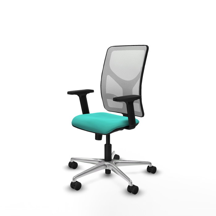 PIQUERAS Y CRESPO Silla de Oficina Motilla con Mecanismo Sincro, Turquesa y Blanco PIQUERAS Y CRESPO Silla de Oficina Motilla con Mecanismo Sincro, Turquesa y Blanco