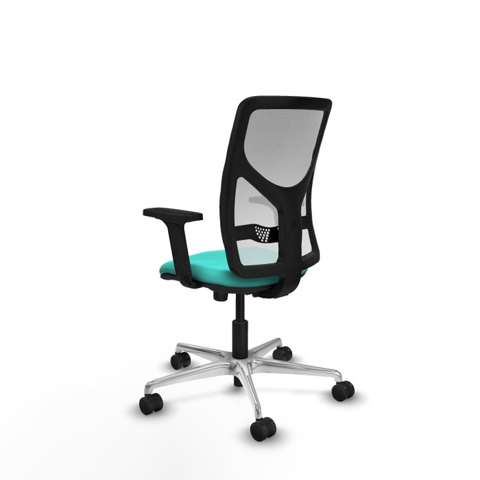 PIQUERAS Y CRESPO Silla de Oficina Motilla con Mecanismo Sincro, Turquesa y Blanco PIQUERAS Y CRESPO Silla de Oficina Motilla con Mecanismo Sincro, Turquesa y Blanco