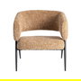 Sillón Mostaza Tejido-Metal Salón 71 X 70 X 75 cm (Set de 2)