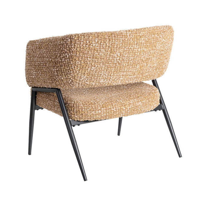 Sillón Mostaza Tejido-Metal Salón 71 X 70 X 75 cm (Set de 2)