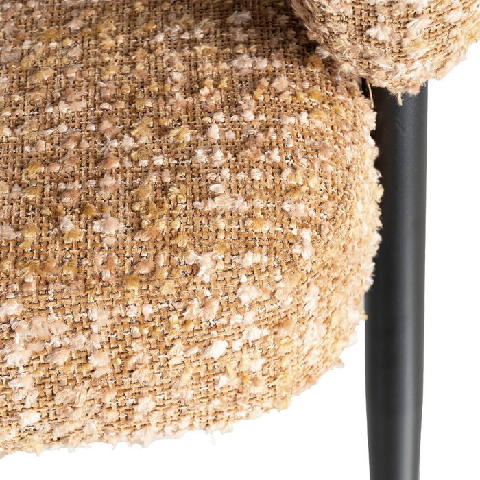 Sillón Mostaza Tejido-Metal Salón 71 X 70 X 75 cm (Set de 2)