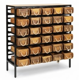 DKD Home Decor Cajonera Vintage 31 x 88 x 90 cm Madera Metal