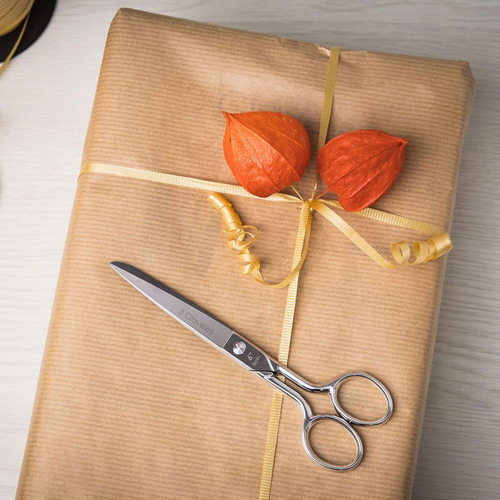 3 Claveles Tijera Costura Castellana 6" B Modista Acero Inoxidable Corte Preciso