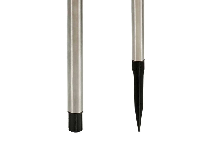 Ibergarden Baliza Solar Redonda Plástico y Acero 5.5x25x5.5cm (Set de 24)