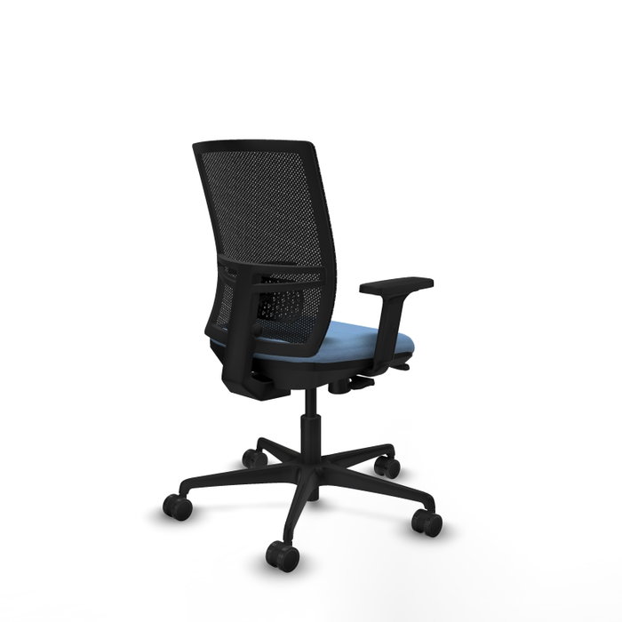 PIQUERAS Y CRESPO Silla de oficina Yunquera con mecanismo Sincro/Traslack, Azul cielo y Negro PIQUERAS Y CRESPO Silla de oficina Yunquera con mecanismo Sincro/Traslack, Azul cielo y Negro