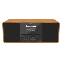 Telestar TOP 300 5701300 Radio Internet Digital DAB+ FM Bluetooth 5.3, Pantalla TFT 3.2", 30W, Madera, Estacionaria