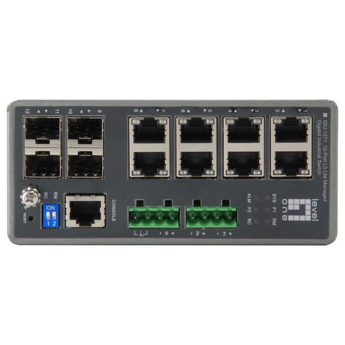 LevelOne IGU-1271 Switch Gestionado L3 8x GE 4x SFP