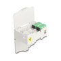 DeLOCK 88097 Caja de conexión de fibra óptica para carril DIN con 4 x SC Simplex