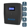 PHASAK SAI 1260VA Sirius Interactivo con AVR, toma protegida y pantalla LCD