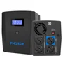 PHASAK SAI 1260VA Sirius Interactivo con AVR, toma protegida y pantalla LCD