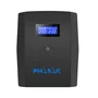 PHASAK SAI 1260VA Sirius Interactivo con AVR, toma protegida y pantalla LCD