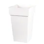 Eda Maceta Toscana Cuadrada Alta 39x39x65 cm 62L Blanco