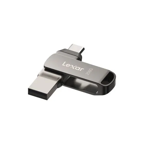 Lexar JumpDrive LJDD400256G-BNQNG Unidad Flash USB 256 GB Tipo C 3.2 Gen 1 (USB 3.1) 130 MB/s con Funda Gris
