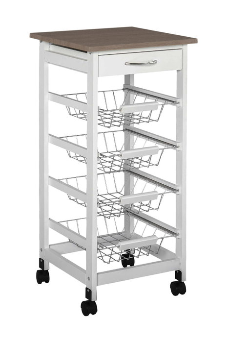 Inde Carrito Verdulero 4 Niveles con Cajón (Pack de 2 Unidades) Inde Carrito Verdulero 4 Niveles con Cajón (Pack de 2 Unidades)