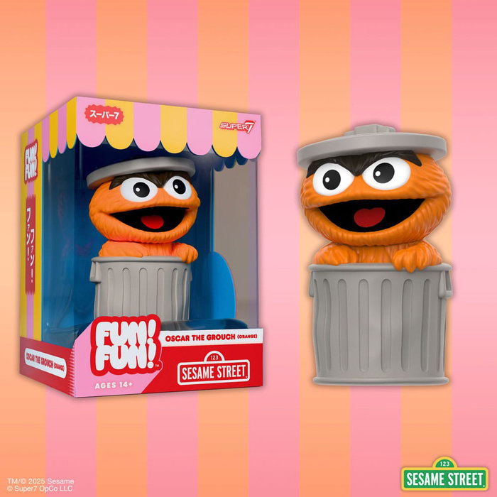 Sesame Street Figura Soft Vinyl FUN! FUN! Oscar the Grouch (Orange) 13 cm Sesame Street Figura Soft Vinyl FUN! FUN! Oscar the Grouch (Orange) 13 cm
