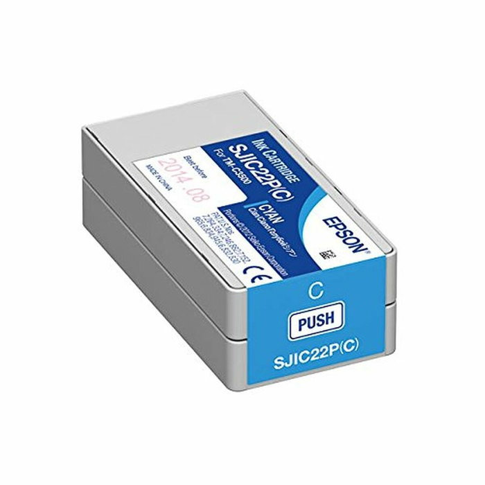 Epson Cartucho de Tinta SJIC22P(C) Cian para ColorWorks C3500 Epson Cartucho de Tinta SJIC22P(C) Cian para ColorWorks C3500