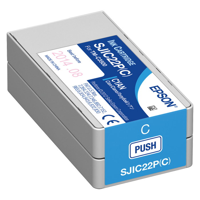 Epson Cartucho de Tinta SJIC22P(C) Cian para ColorWorks C3500 Epson Cartucho de Tinta SJIC22P(C) Cian para ColorWorks C3500