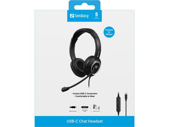 SANDBERG SANDBERG USB-C Chat Headset