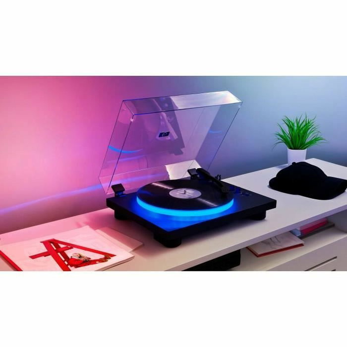 Bigben Interactive Tocadiscos con Plato Iluminado, Bluetooth y Efectos de Luz M30 Bigben Interactive Tocadiscos con Plato Iluminado, Bluetooth y Efectos de Luz M30