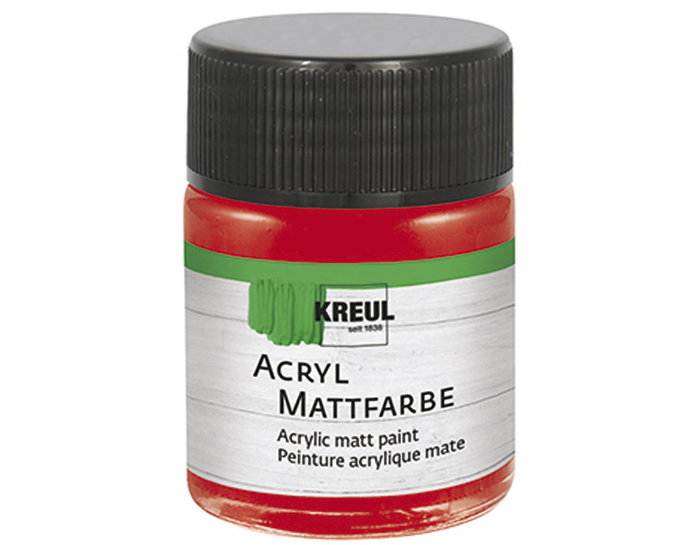 Kreul Pintura acrílica mate rojo oscuro 50ml Kreul Pintura acrílica mate rojo oscuro 50ml