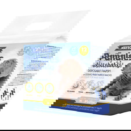 Nayeco Pañal Para Perro Macho Talla L (50-60 cm) - 12 Unidades Nayeco Pañal Para Perro Macho Talla L (50-60 cm) - 12 Unidades