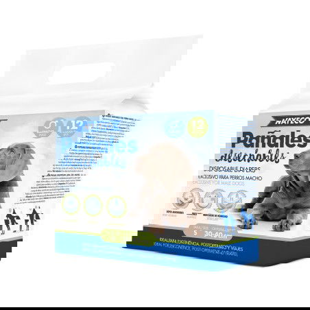 Nayeco Pañal Para Perro Macho Talla L (50-60 cm) - 12 Unidades Nayeco Pañal Para Perro Macho Talla L (50-60 cm) - 12 Unidades