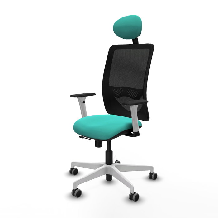 PIQUERAS Y CRESPO Silla de oficina Zulema con mecanismo Sincro/Traslack, Turquesa y Negro PIQUERAS Y CRESPO Silla de oficina Zulema con mecanismo Sincro/Traslack, Turquesa y Negro