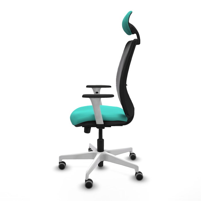 PIQUERAS Y CRESPO Silla de oficina Zulema con mecanismo Sincro/Traslack, Turquesa y Negro PIQUERAS Y CRESPO Silla de oficina Zulema con mecanismo Sincro/Traslack, Turquesa y Negro