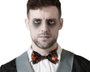 Pajarita Negra con Calabazas Naranjas para Disfraz de Halloween - Accesorio Elegante para Fiestas Temáticas, Eventos y Teatro