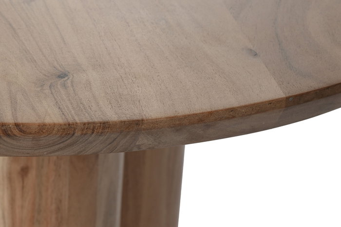 DKD Home Decor Mesa de centro de acacia Natural 80x80x45
