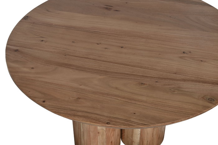 DKD Home Decor Mesa de centro de acacia Natural 80x80x45