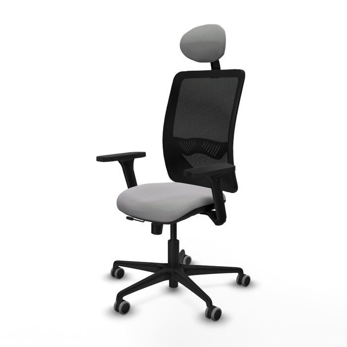 PIQUERAS Y CRESPO Silla de oficina Zulema con mecanismo Sincro/Traslack, Gris claro y Negro PIQUERAS Y CRESPO Silla de oficina Zulema con mecanismo Sincro/Traslack, Gris claro y Negro