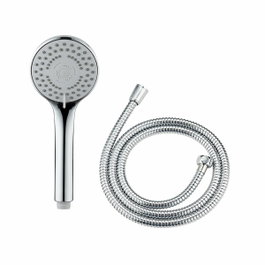 Wenko Conjunto de ducha basic con cabezal de 5 funciones y manguera de 150 cm