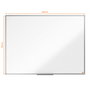 NOBO Pizarra Blanca Magnética Essence de Acero Vitrificado 120x90 cm