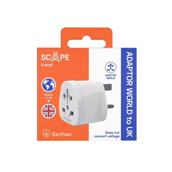 Scape Travel Adaptador de viaje Internacional a UK Scape Travel Adaptador de viaje Internacional a UK