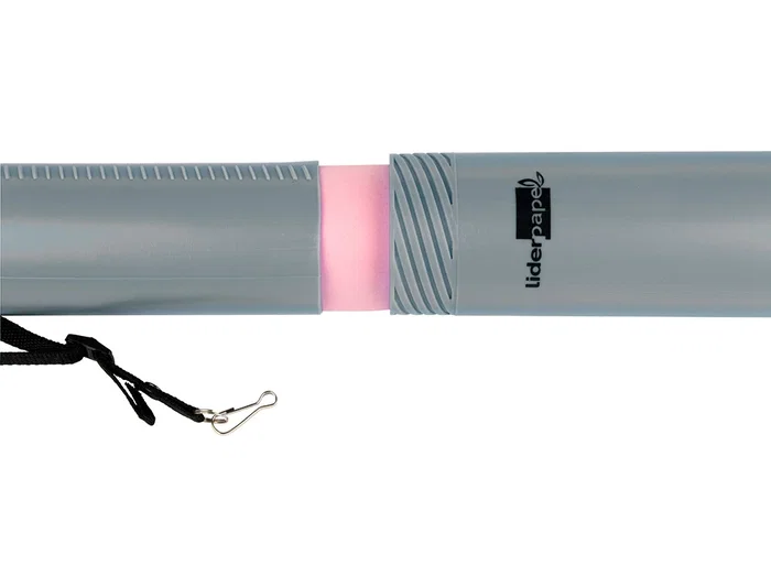 Liderpapel Portaplanos Plástico, Extensible hasta 80 cm, Diámetro 6 cm, Gris Liderpapel Portaplanos Plástico, Extensible hasta 80 cm, Diámetro 6 cm, Gris