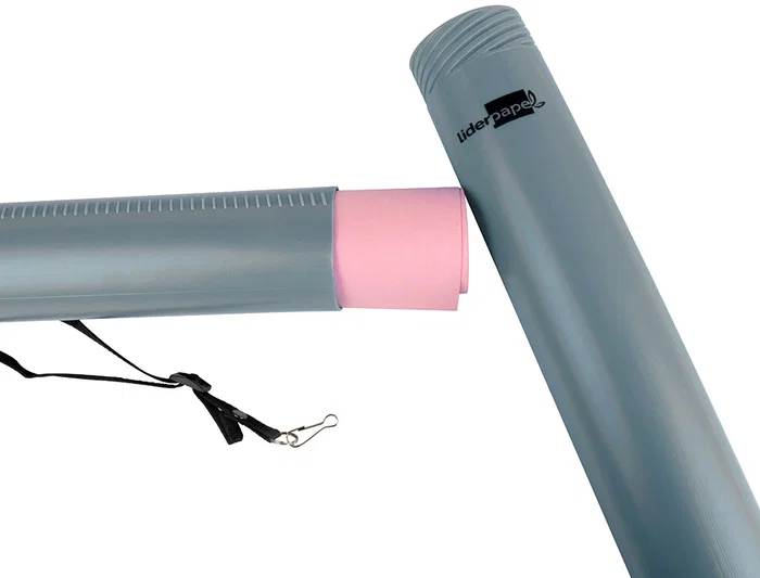 Liderpapel Portaplanos Plástico, Extensible hasta 80 cm, Diámetro 6 cm, Gris Liderpapel Portaplanos Plástico, Extensible hasta 80 cm, Diámetro 6 cm, Gris